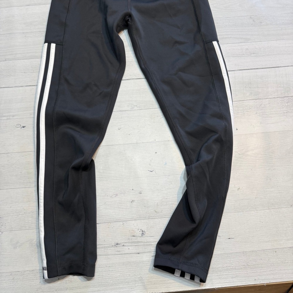 Adidas women's black 7/8 high rise leggings size medium NEW